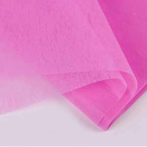 Non Woven Flower Wrapping Paper Pink 33 Sheets